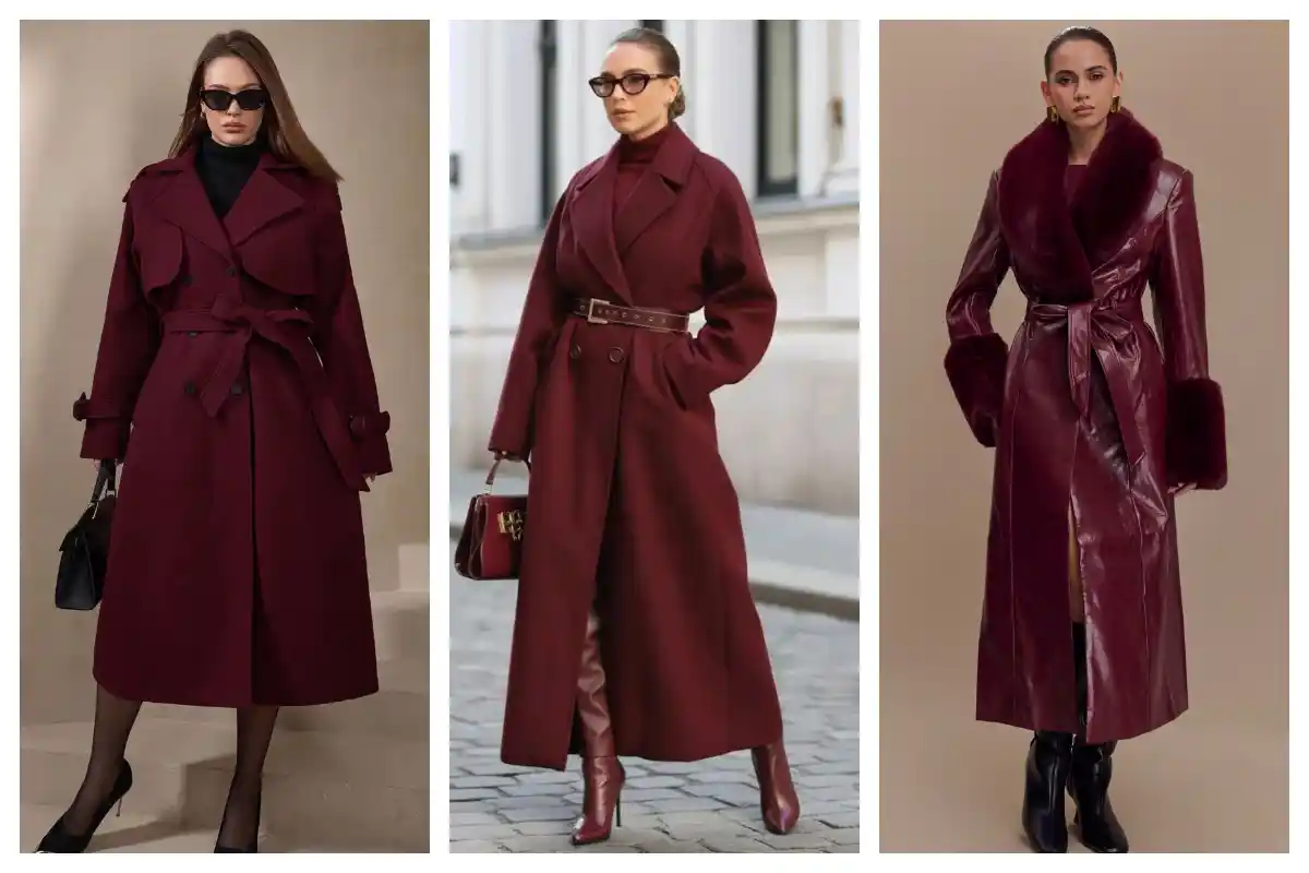 استایل پاییزی با کت چری؛ رنگش یه جوری خاص و شیکه که نمیشه ازش گذشت!