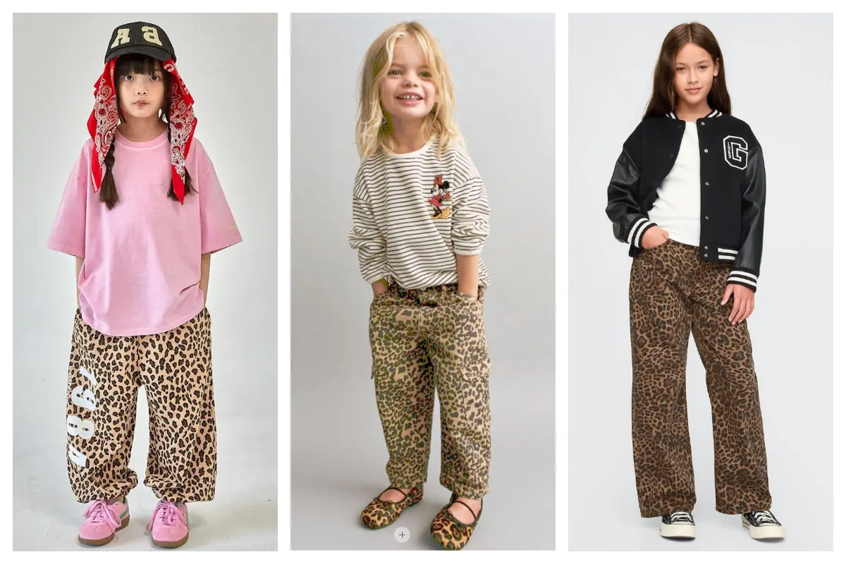 استایل بچگانه با شلوار پلنگی؛ ترکیبی که هم بامزهست هم ترند!